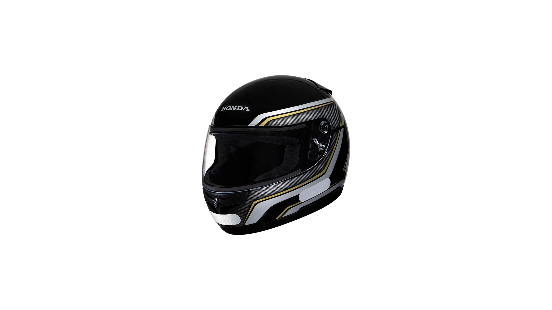 Capacete Honda Carbon HFS - PRETO/DOURADO CAPA