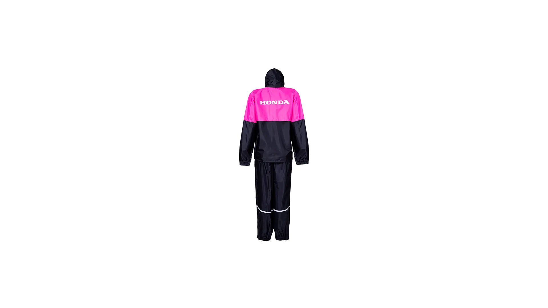 CJ. CHUVA Honda FEMININO NYLON PRETO/ROSA