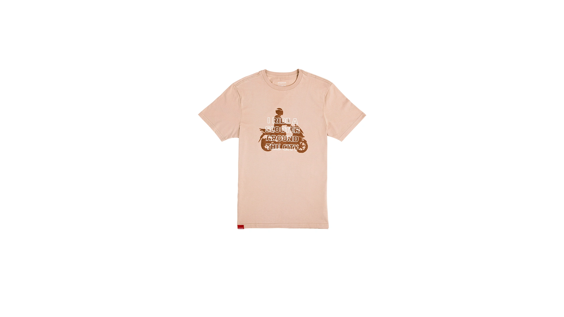 Camiseta silhueta scooter - Bege - Coleção Urban