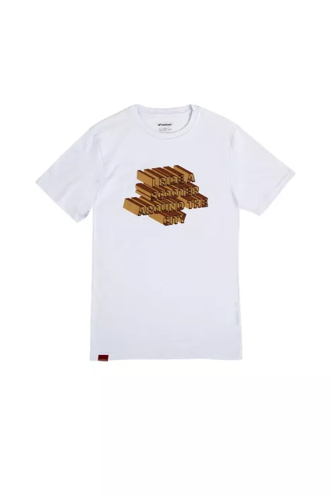 Camiseta I ride a scooter - Branca - Coleção Urban