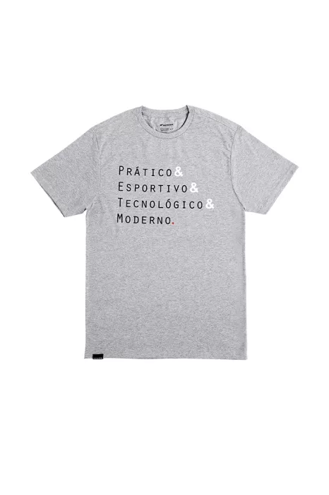 Camiseta Urban Words - Cinza Mescla - Coleção Urban