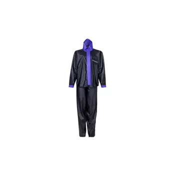 CJ. CHUVA Honda FEMININO PVC PRETO/LILÁS3