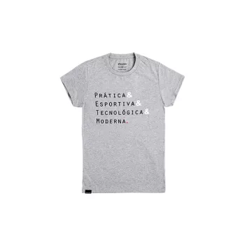 Camiseta feminina Urban Words - Cinza Mescla - Coleção Urban3