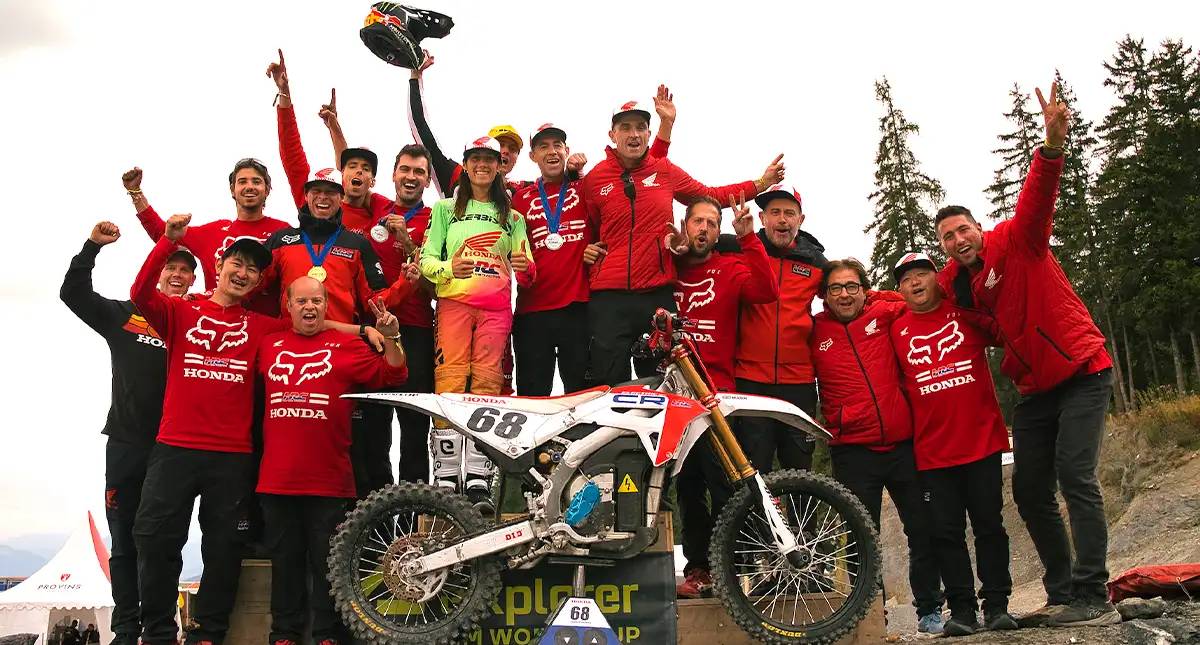 Equipe Honda na Copa do Mundo de Motos Elétricas