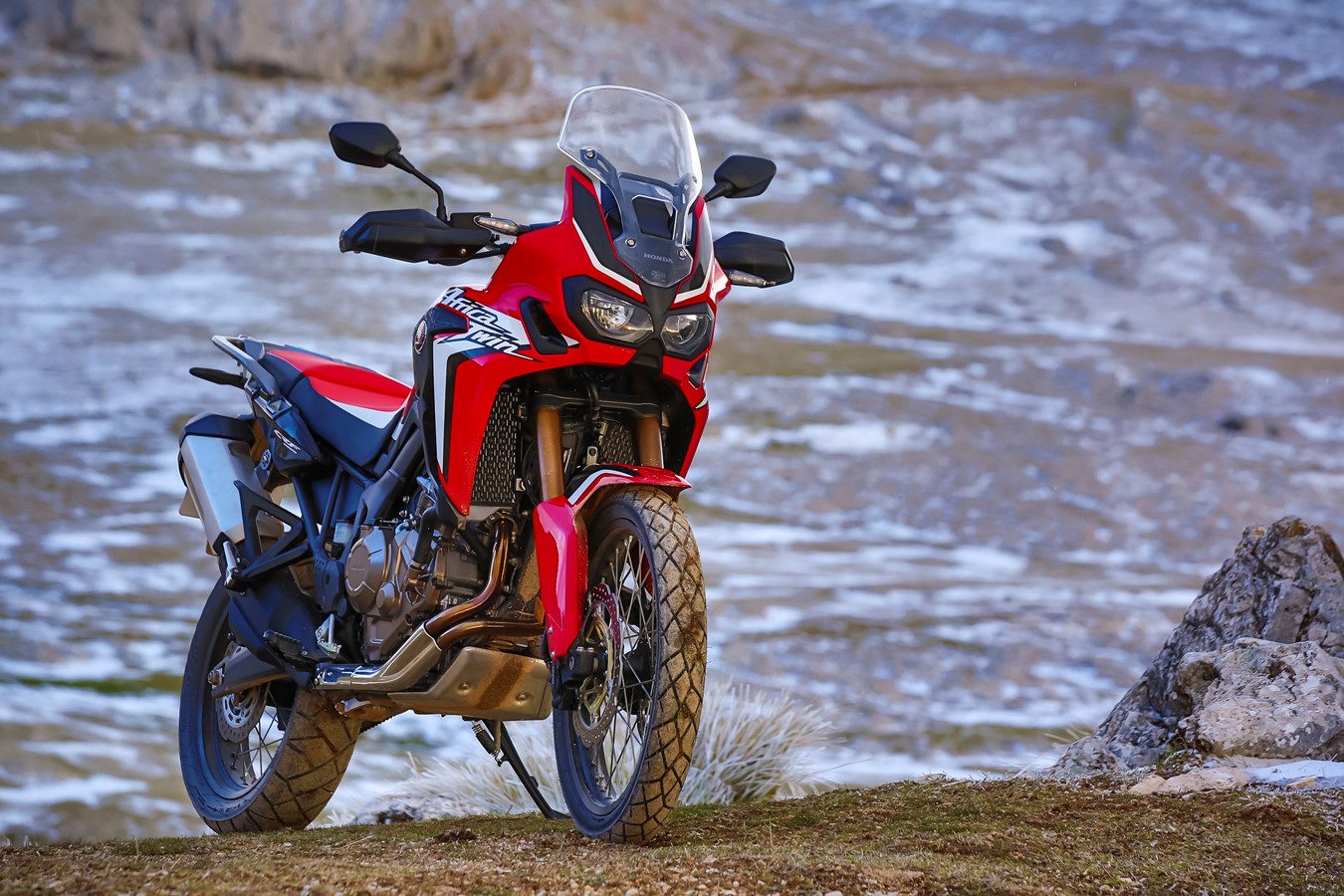 Moto para Viajar Africa Twin Vermelha