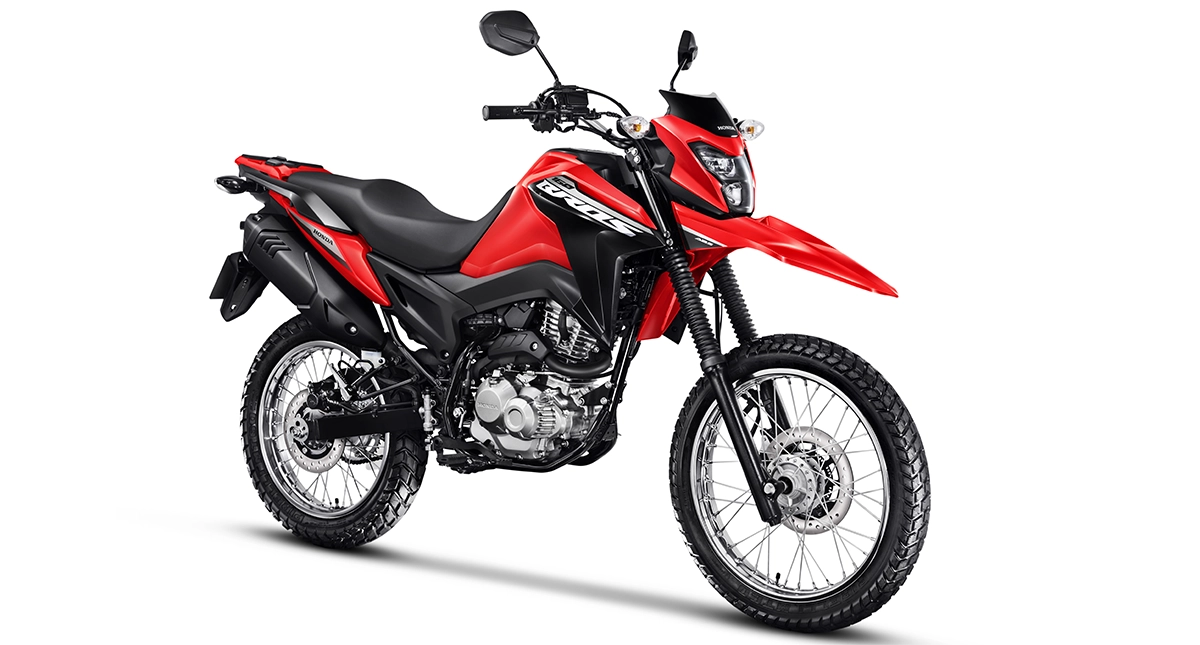 Nova Honda NXR Bros 160 ABS 2025 Vermelha com detalhe Preto