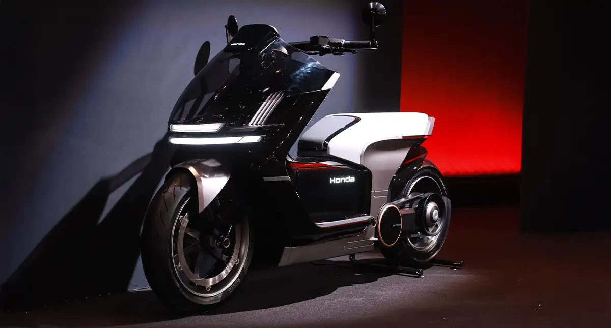 EV Urban Concept Honda Eletétrica preta e branca