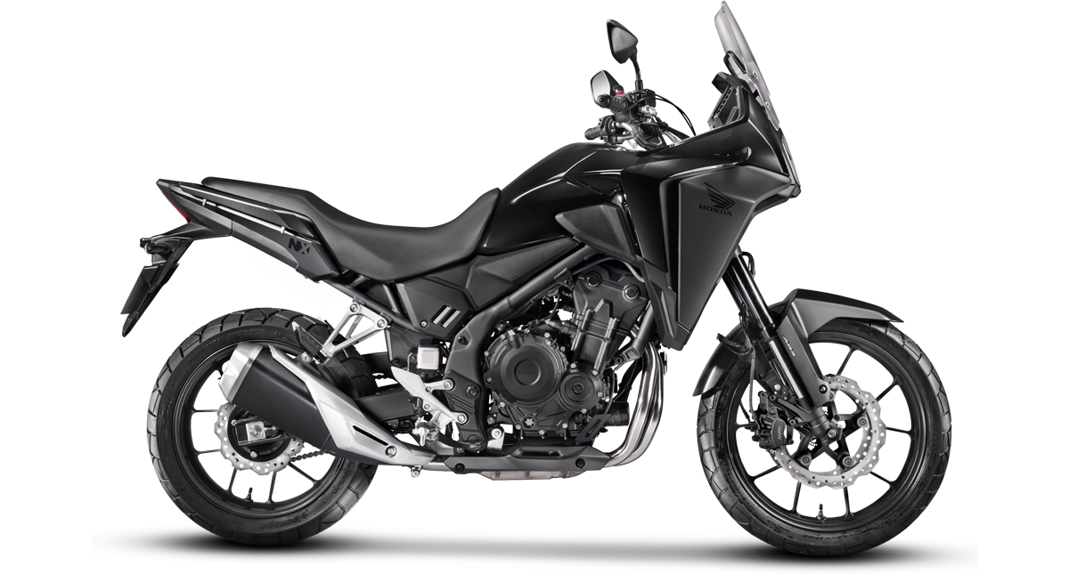 honda nx500 preto lateral