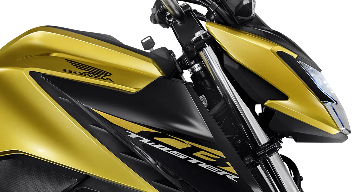 Detalhe Design Lateral da Moto Honda CB300F Twister