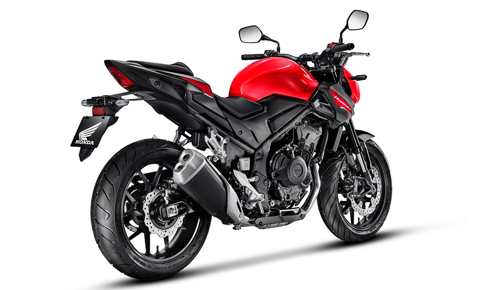 Honda Hornet 500 Vermelha Detalhe Traseiro Direito