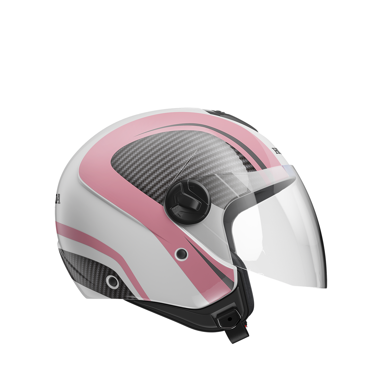 Capacete Honda HNJ Linha Dreamer Rosa e Branco