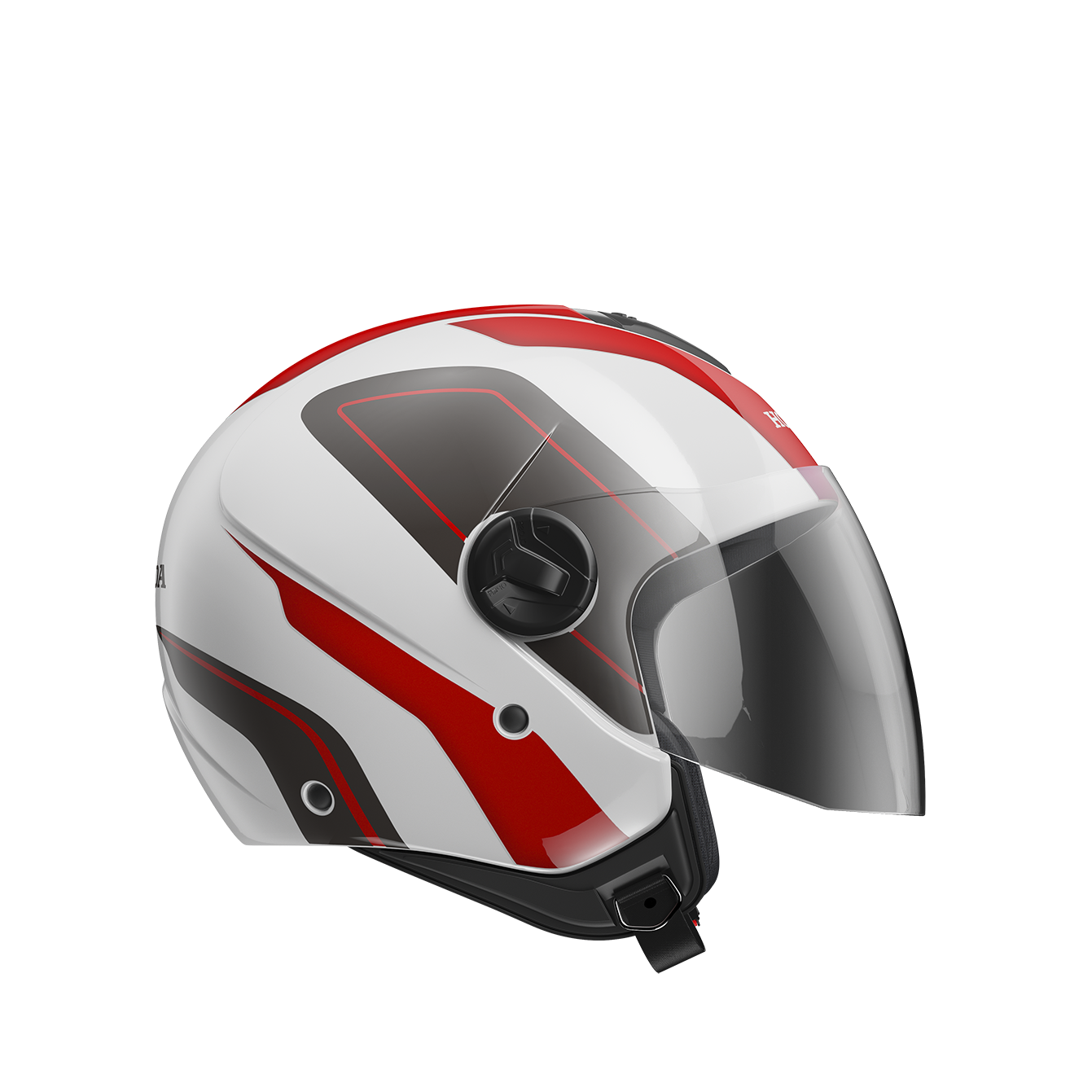 Capacete Honda HNJ Linha Dreamer Vermelho e Branco