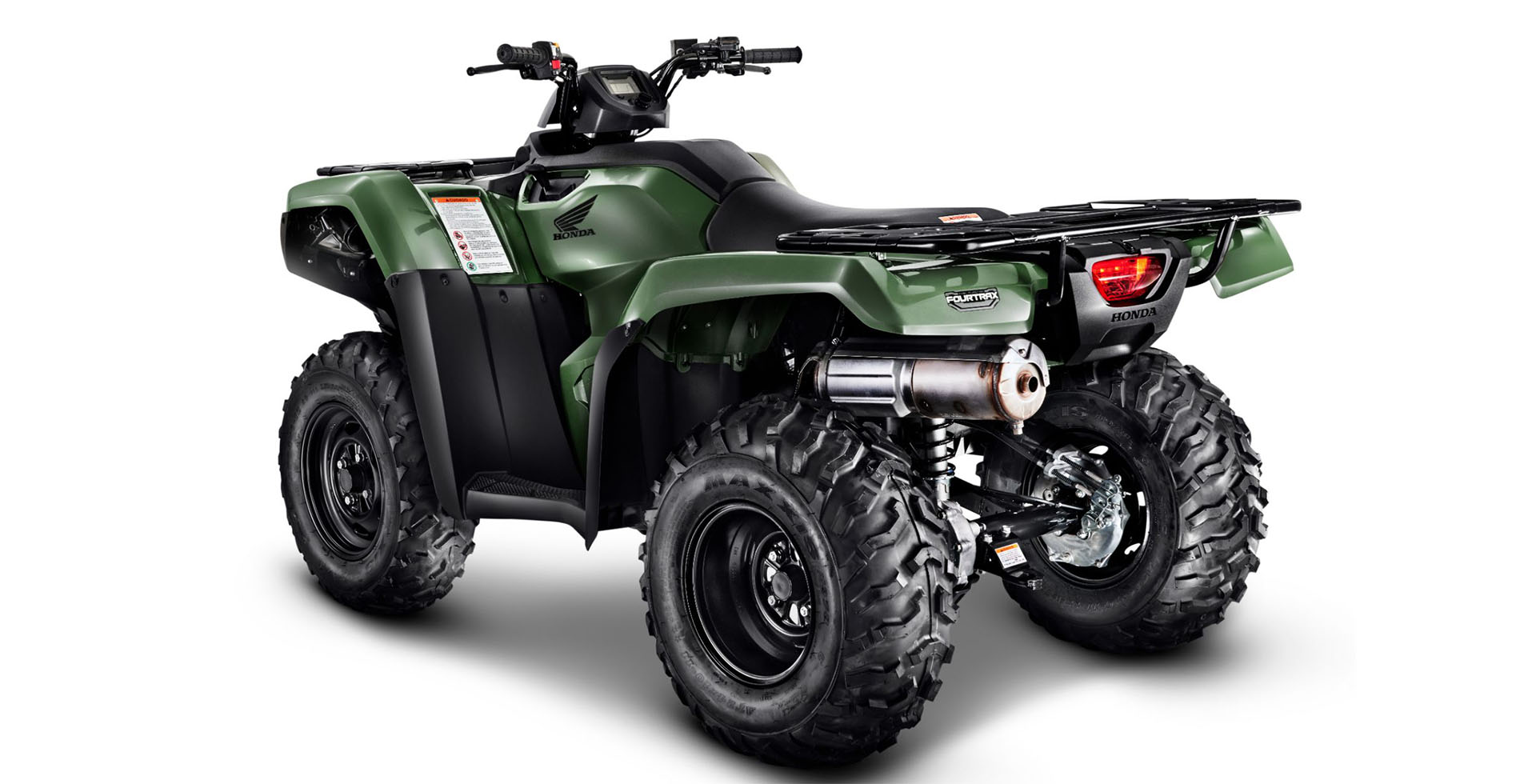 Traseira do Quadriciclo TRX 420 FourTrax Verde