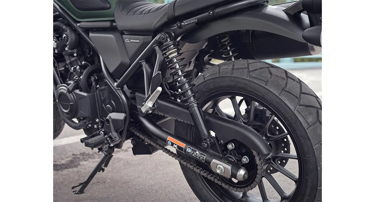 Roda traseira e Amortecedor da Moto Honda CL 500