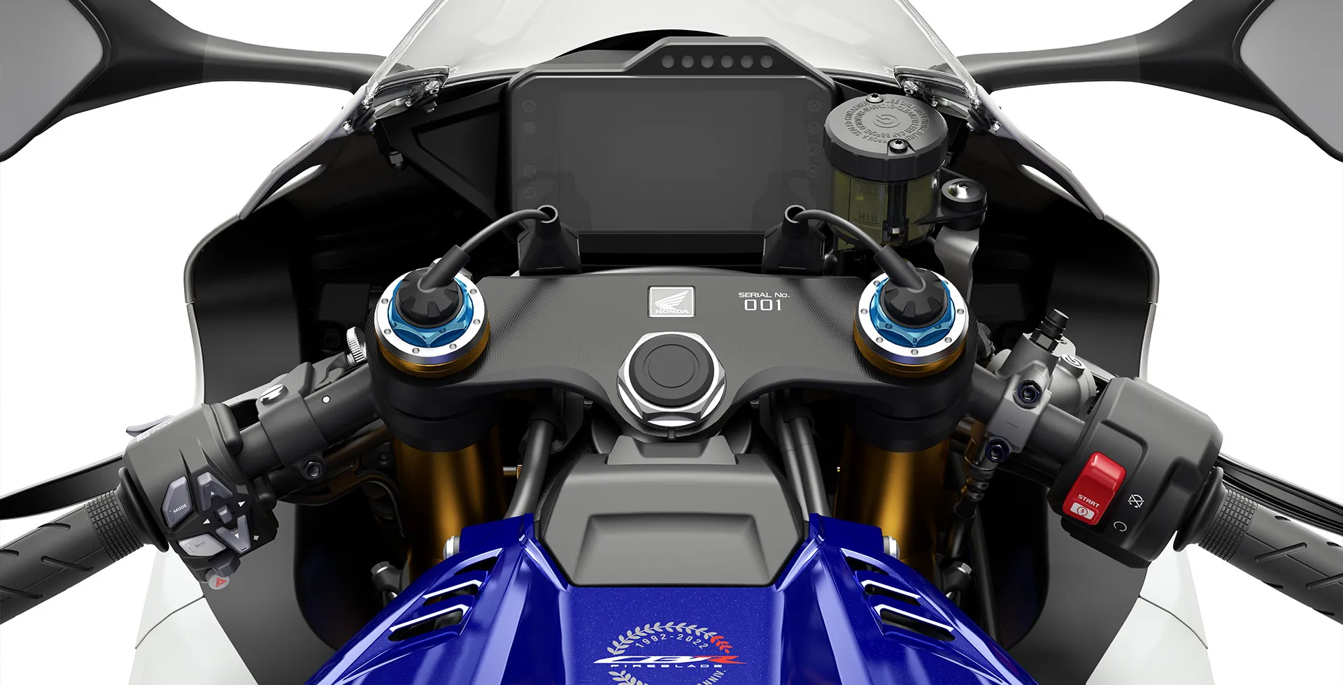 Painel e Guidão da Moto Honda CB 1000RR R Fireblade SP