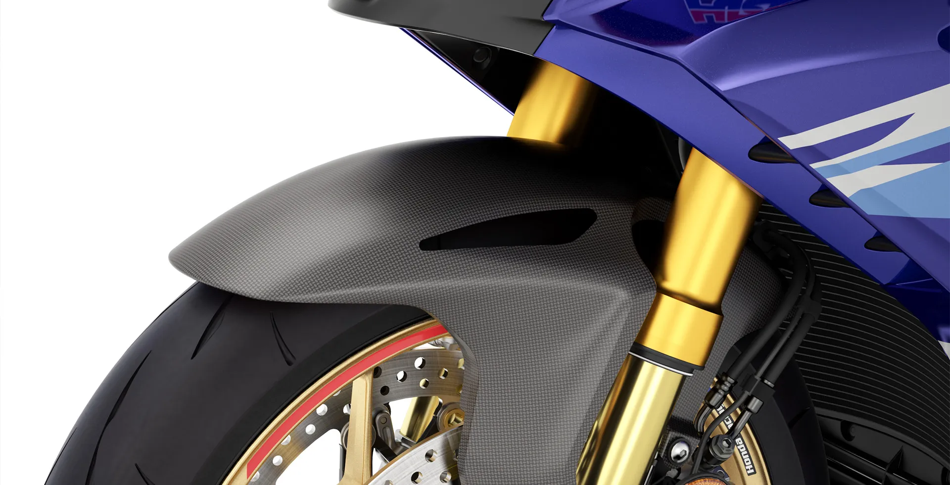 Detalhe do Garfo da Moto Honda CB 1000RR R Fireblade SP