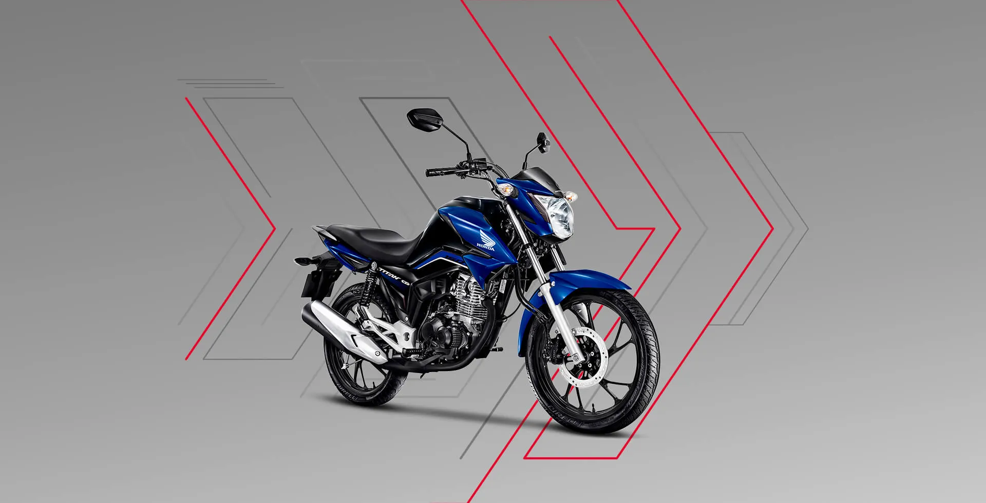 Banner da Moto Honda CG 160 Titan Azul Perolizado