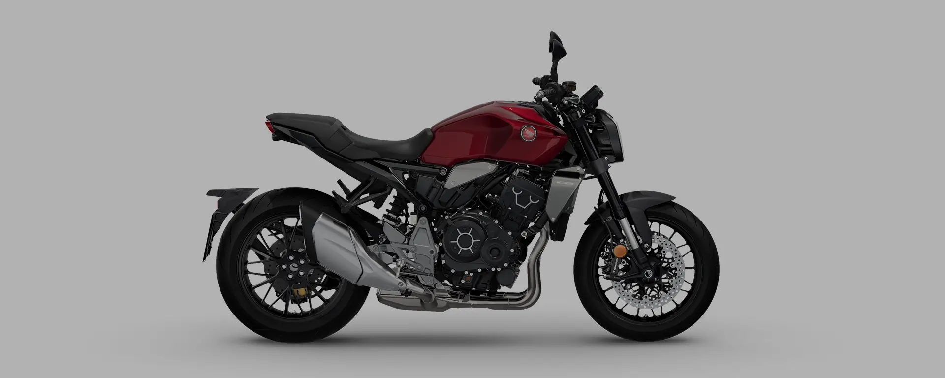 Design do Conceito da Moto Honda CB 1000R Vermelho Metálico Bordeaux Red Metallic