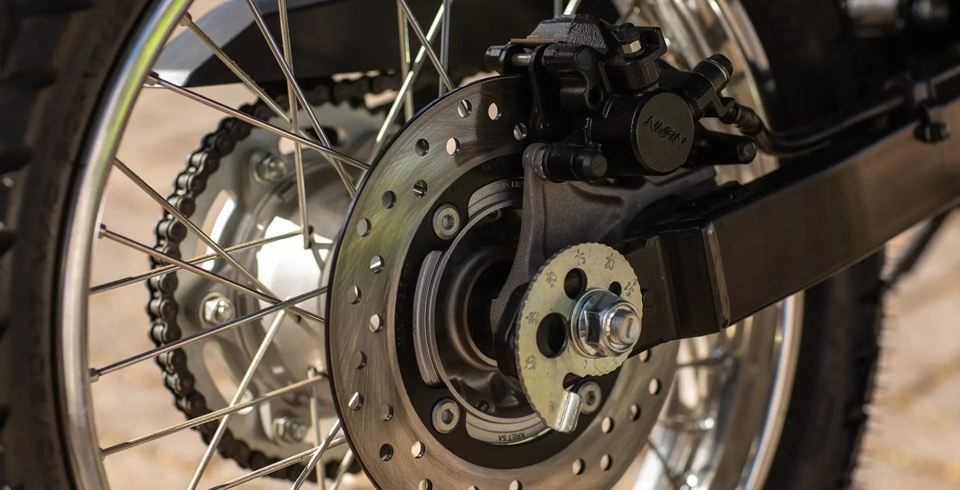 Roda traseira da Moto Honda NXR 160 BROS