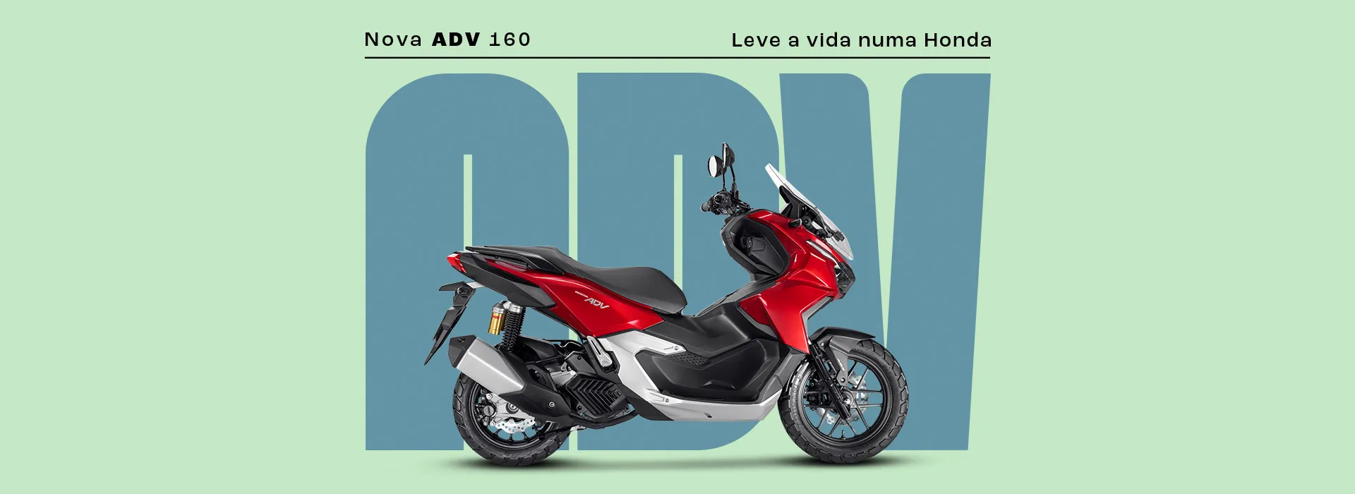 Banner Desktop Moto Honda ADV Vermelho