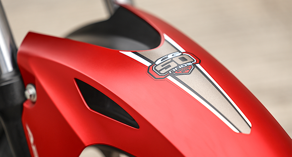Honda Cg paralama dianteiro vermelho