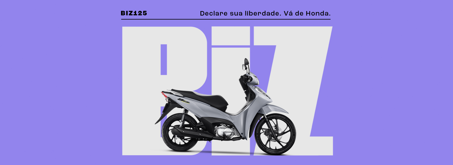 Banner Header Da Moto Honda Biz125 Desktop