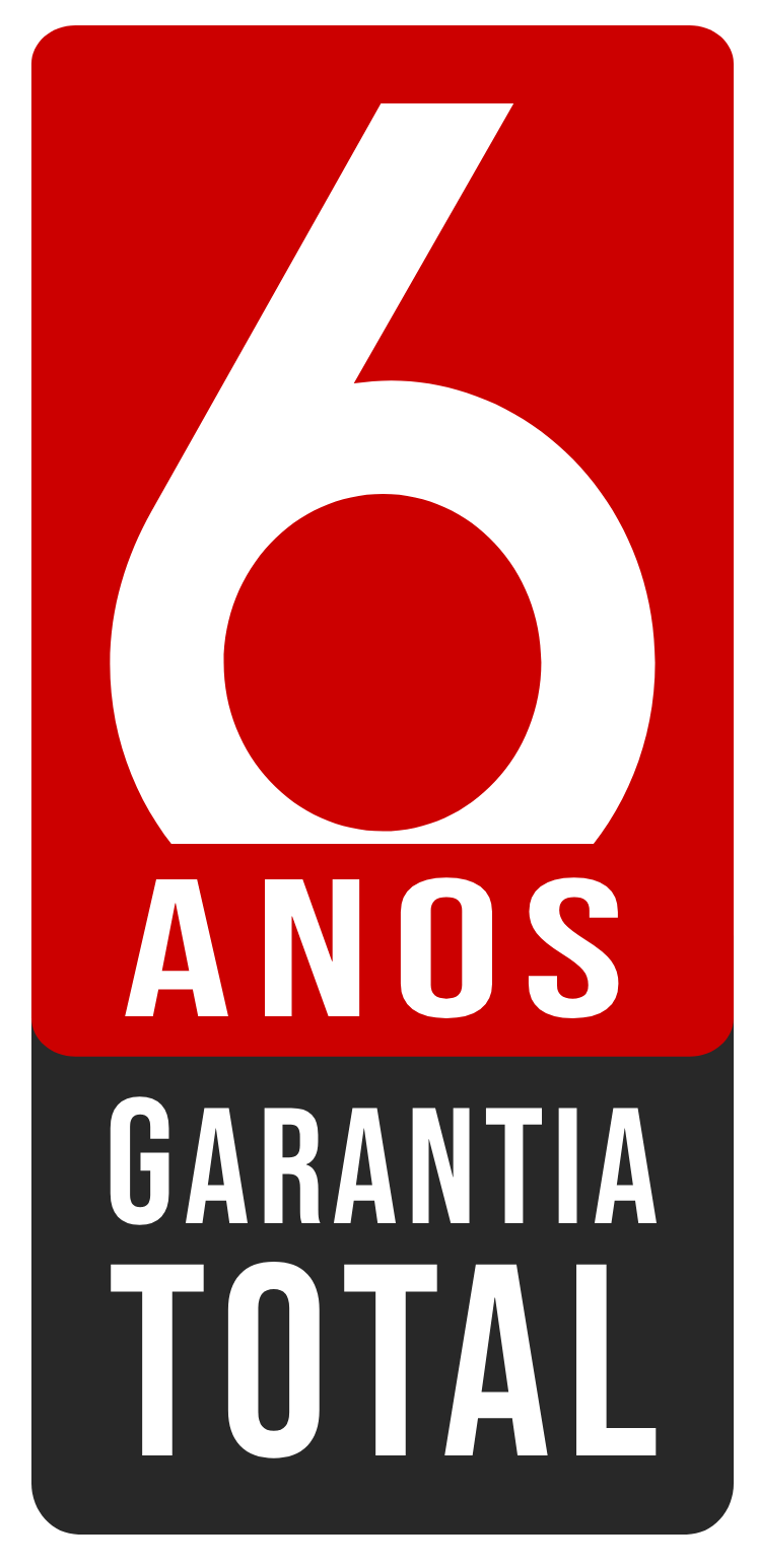 selo de garantia total de 6 anos